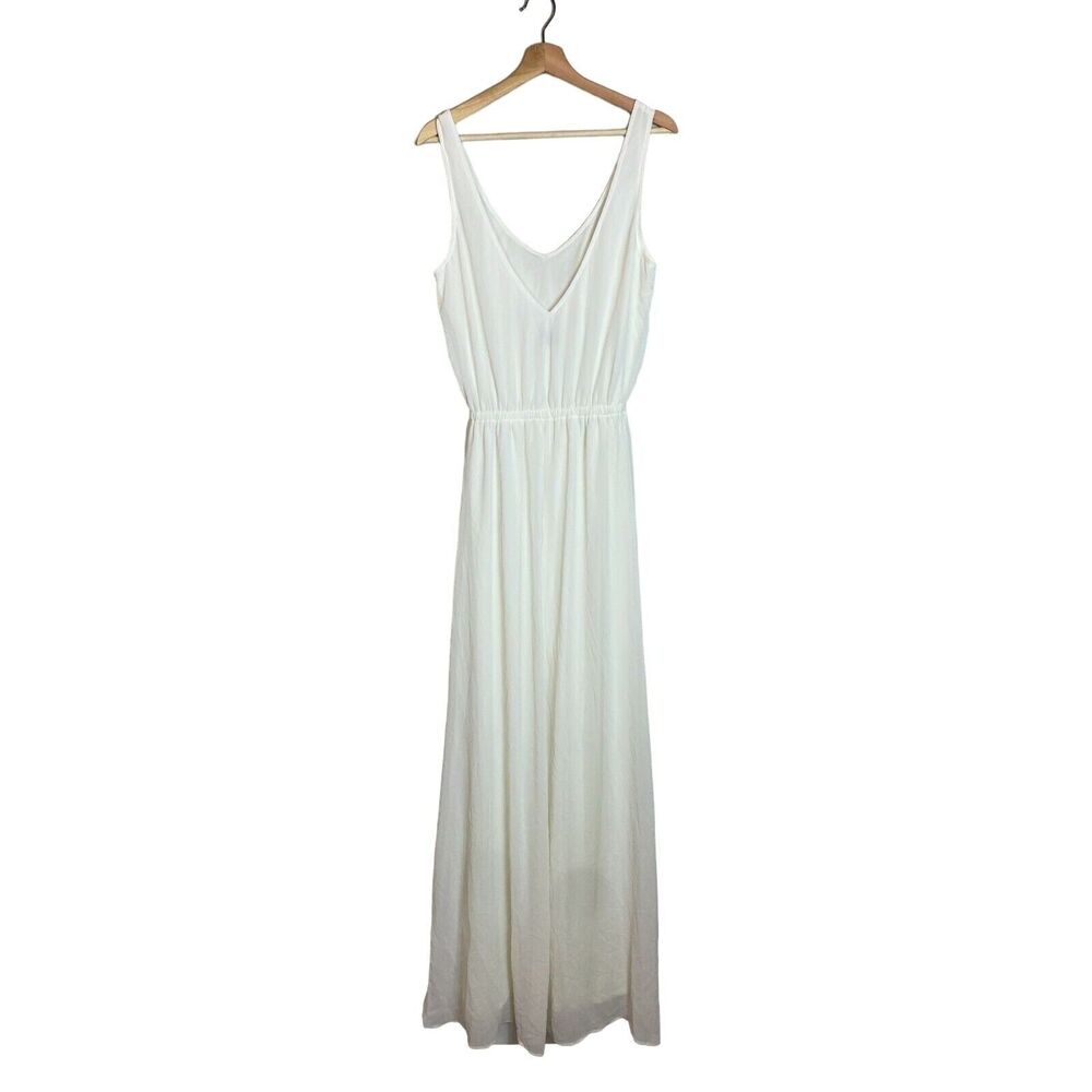 NWT Show Me Your Mumu Kendall Maxi Dress Wedding Cake Chiffon M - Picture 4 of 6